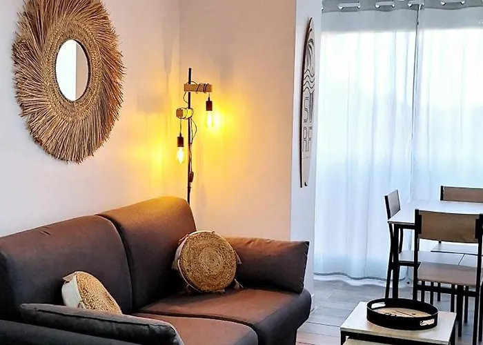 Studio Renove 200 M De La Plage Avec Parking Prive